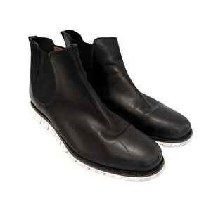 Cole Haan Zerøgrand Waterproof Chelsea Boots Men's 13 Black Leather Workwear